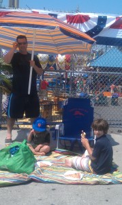 Cement picnic. Lovely. 